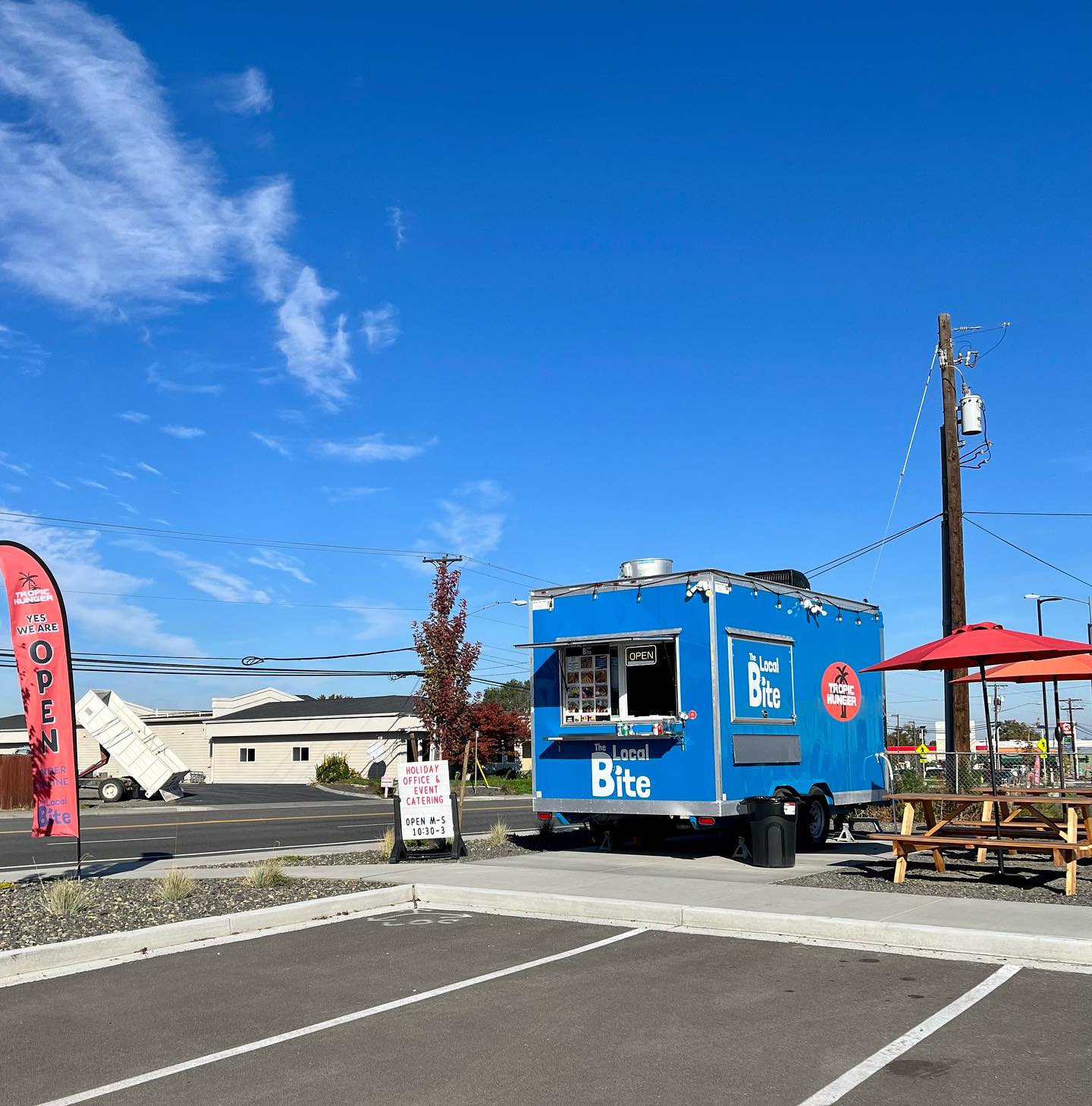 The Local Bite & Tropic Hunger Food Truck Logo